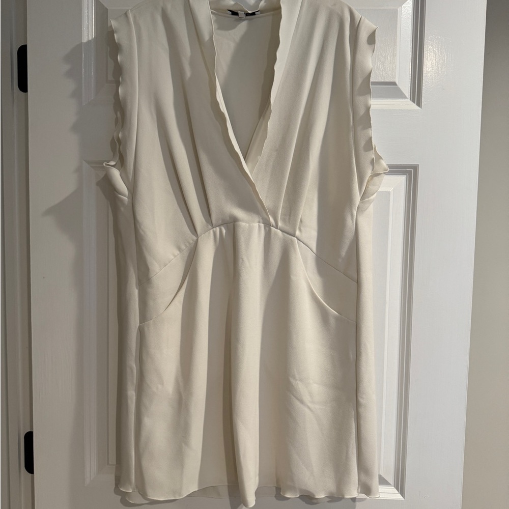 IRO V-Neck Cream Dress